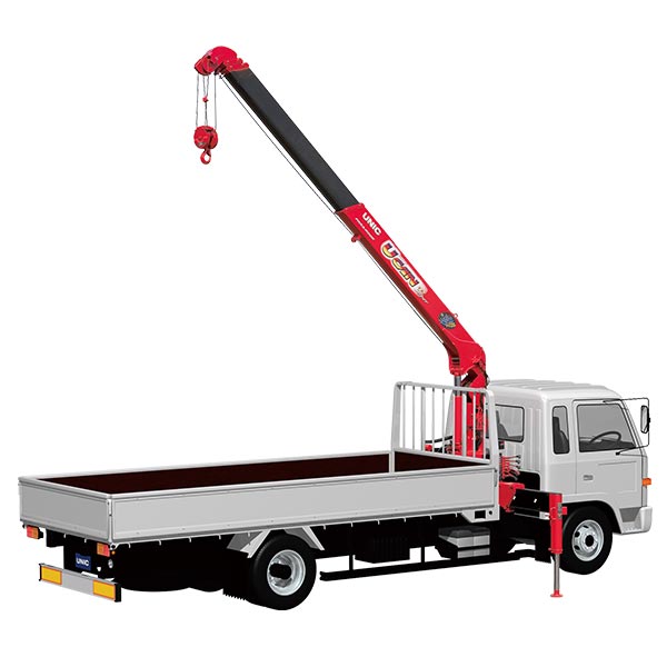 U-can Series truck-mounted cranes with linked radio control systems
